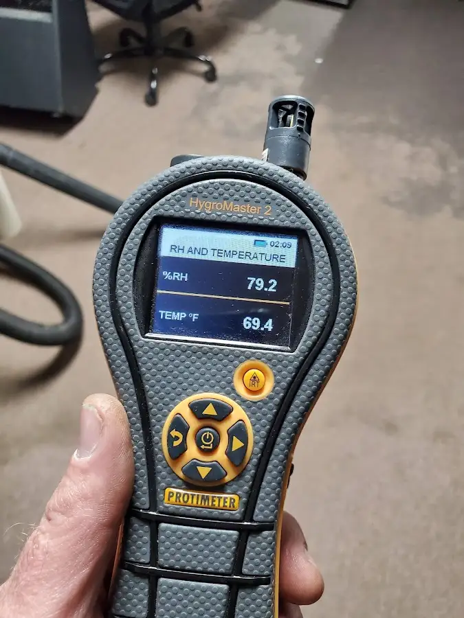 Moisture meter humidity assessment for Fire & Smoke Damage Restoration in Downey